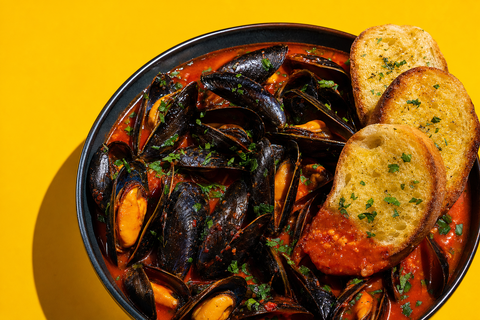 Red Pepper Paste Mussel Cioppino