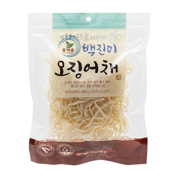 Dried & Seasoned Squid-Sliced-White