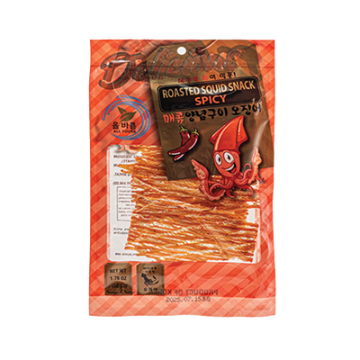 Roasted Squid Snack Spicy Flavor