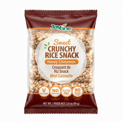 Crunchy Rice Snack — Honey Cinnamon