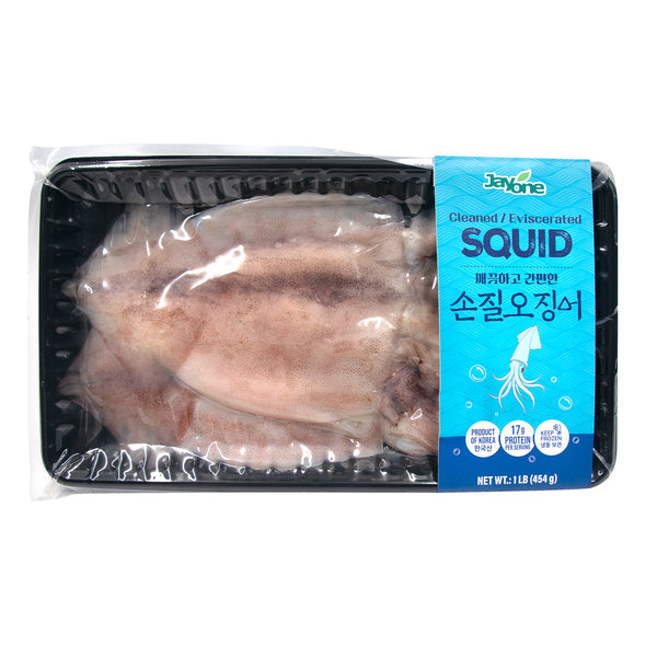Cleaned Squid — Frozen Whole Cleaned and Eviscerated Korean Squid – Front