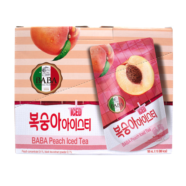 Peach Iced Tea — Peach flavored iced tea drink – Front