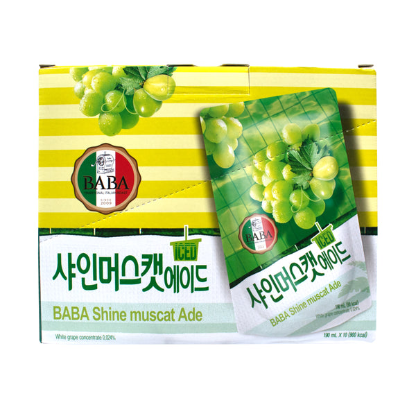 Shine Muscat Ade — Sparkling Shine Muscat Grape Drink – Front