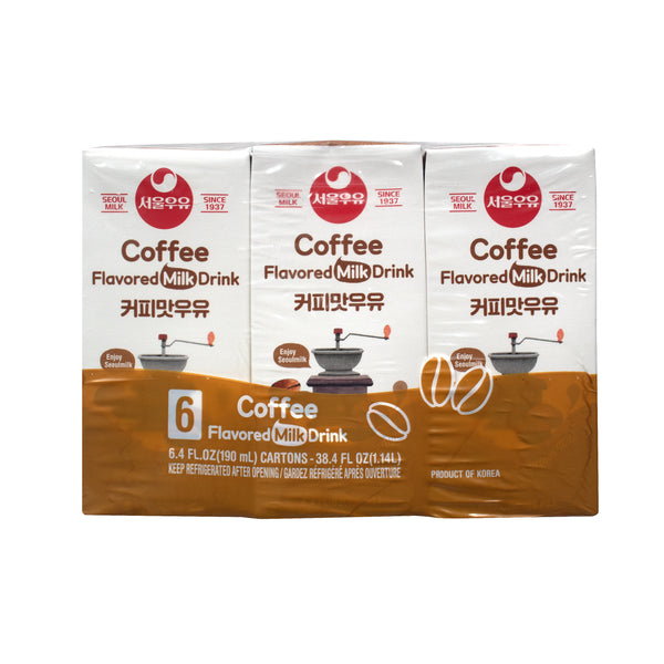 Seoul Coffee Milk — Seoul Dairy coffee flavored milk drink – Front