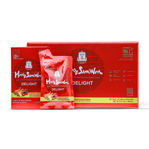 HongSamWon Delight — Korean Red Ginseng Tonic Drink – Front