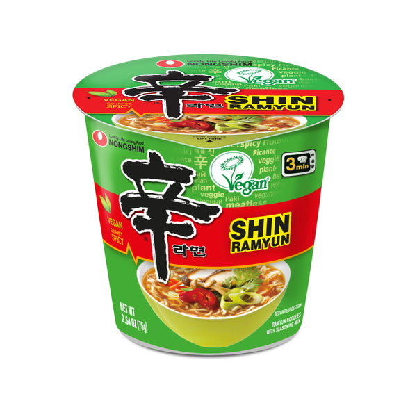 Cup Noodle-Shin Vegan/6P — front of the cup