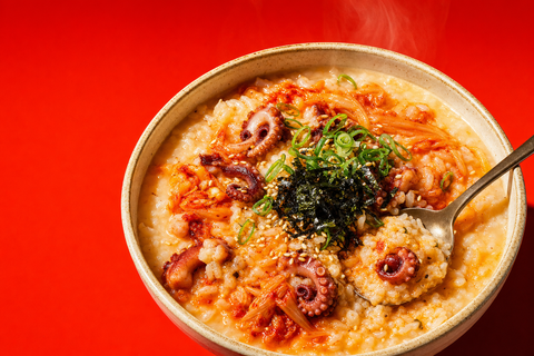 Octopus Kimchi Porridge
