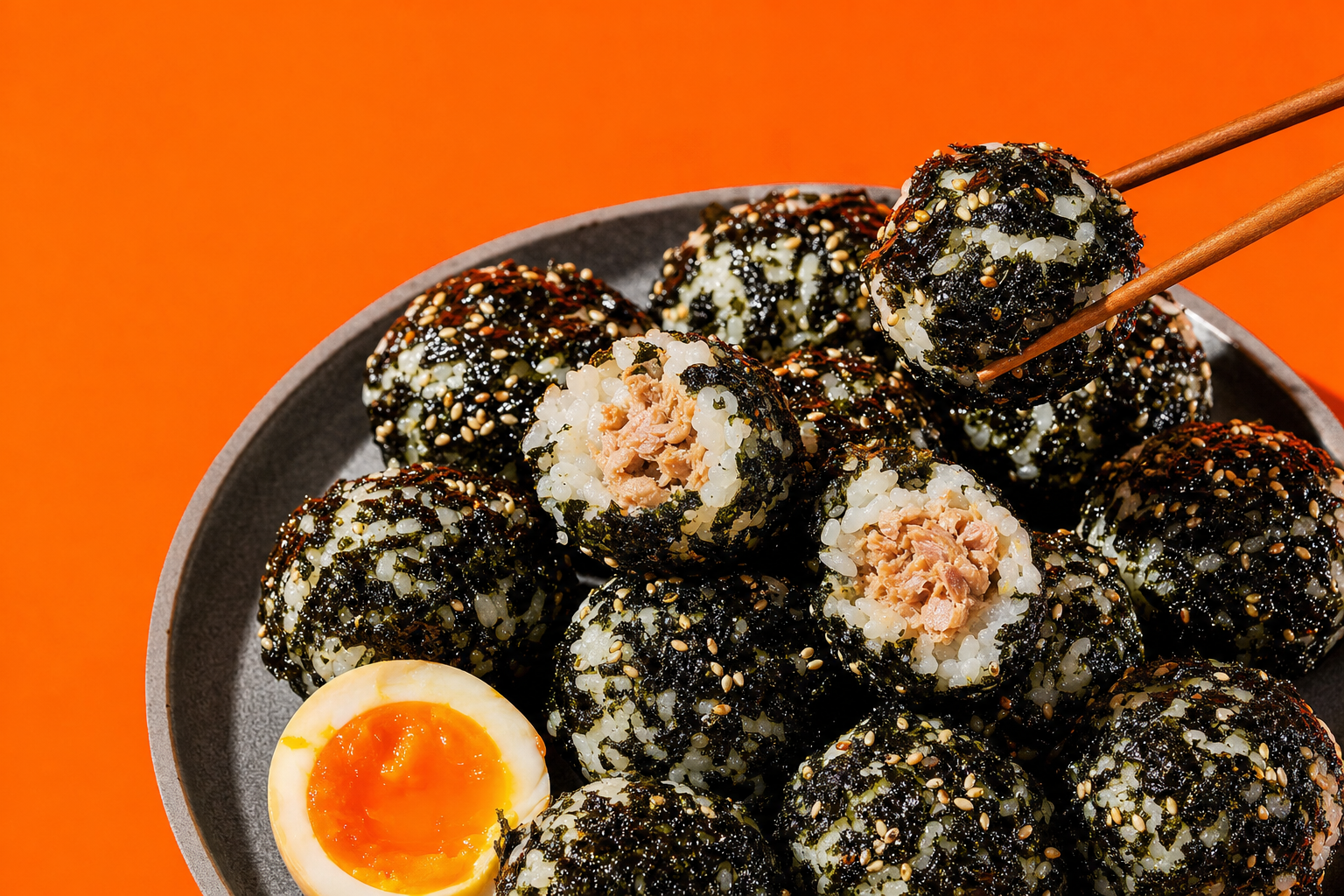 Rice Balls with Sea's Gift Sweet Seaweed