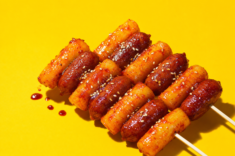 So-tteok So-tteok (Rice Cake + Sausage)