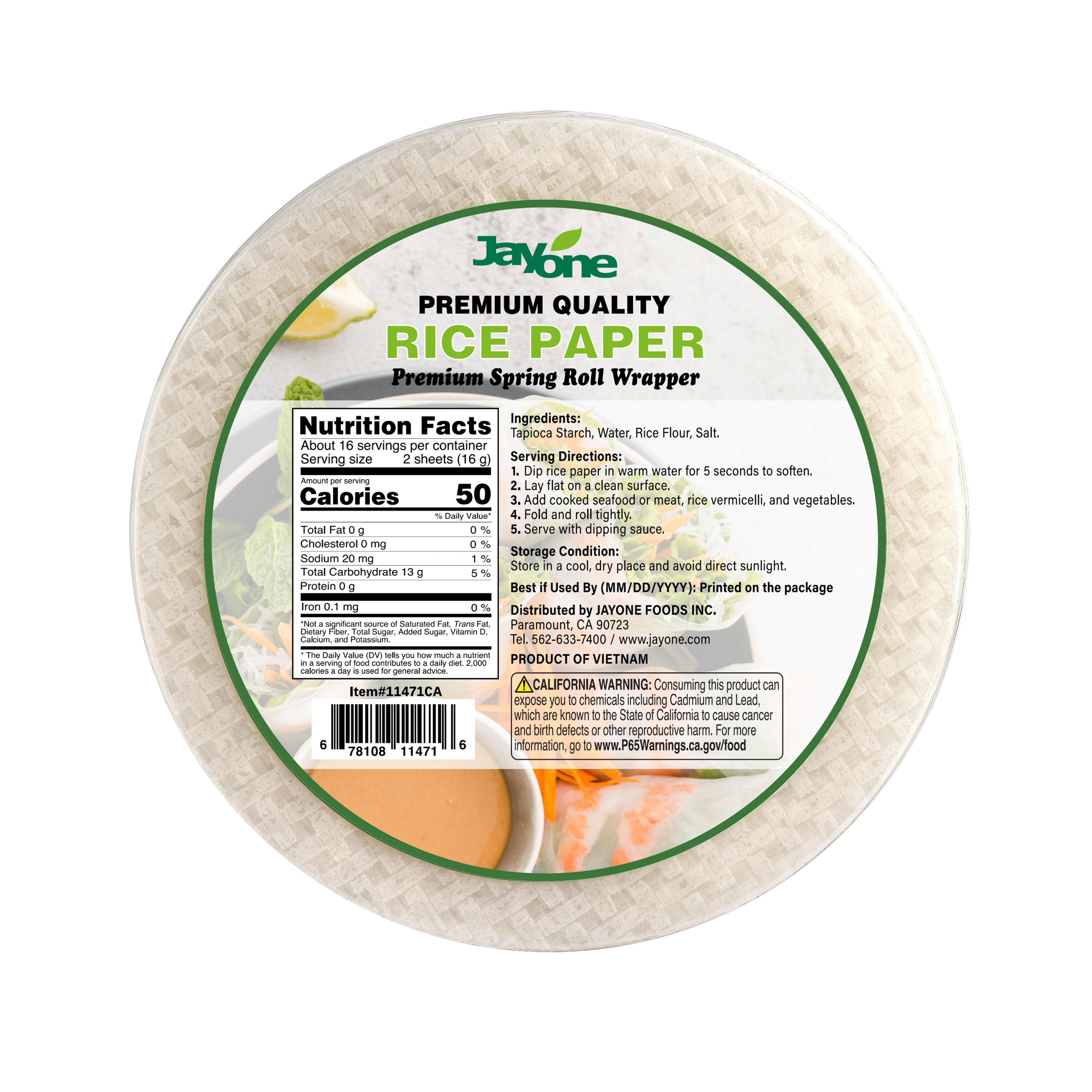 Rice Paper — Round Spring Roll Skin