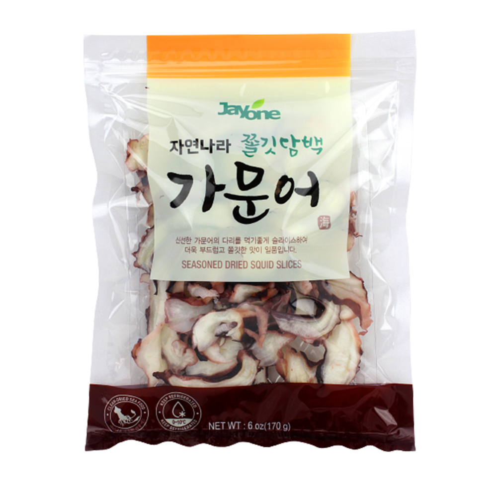 Dried & Seasoned Squid Legs-Sliced