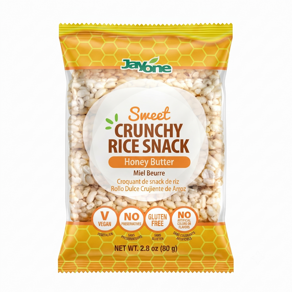 Crunchy Rice Snack — Honey Butter