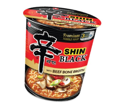 Shin Black Cup Noodle — Premium Spicy Instant Noodle Cup