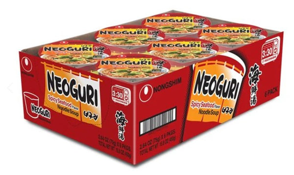 Neoguri Cup Noodle — Spicy Seafood Instant Noodle Cup