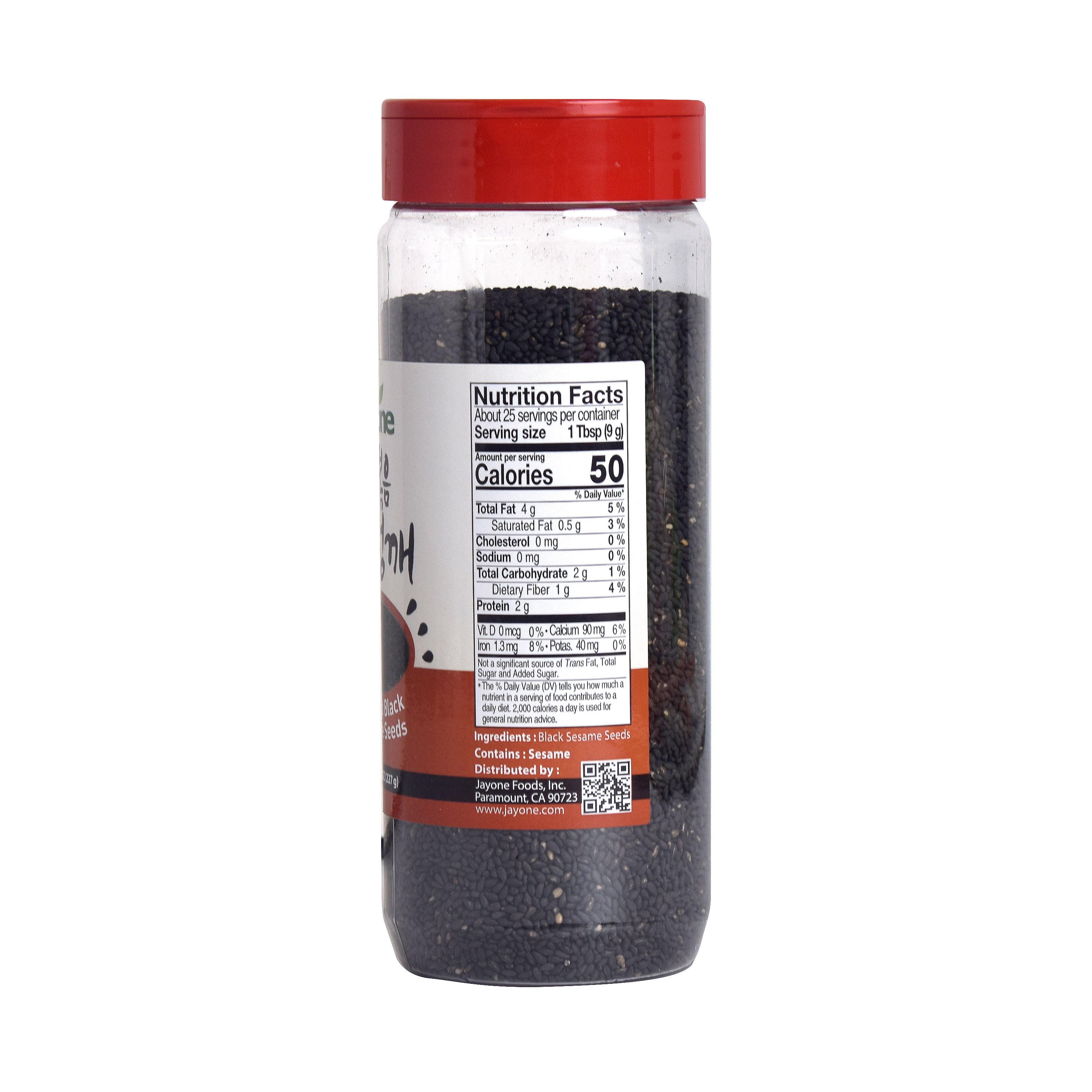 Black Sesame Seeds — Toasted Whole Black Sesame Seeds – Side2