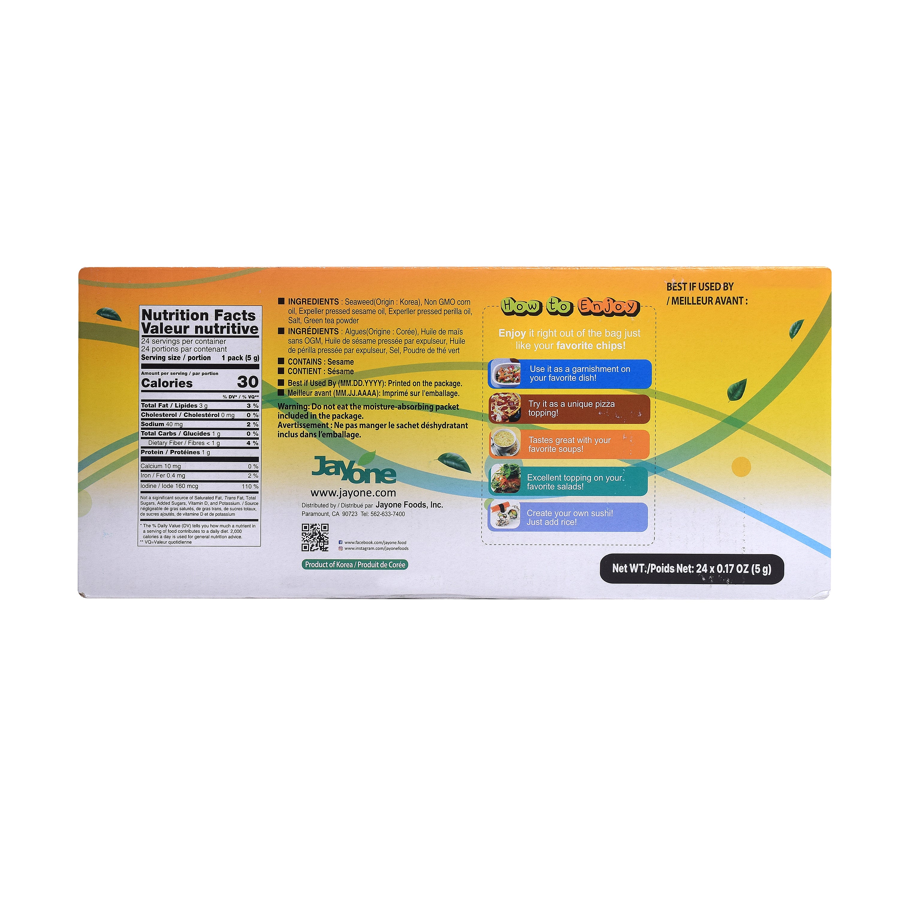 Gim Snack — Green Tea – Side