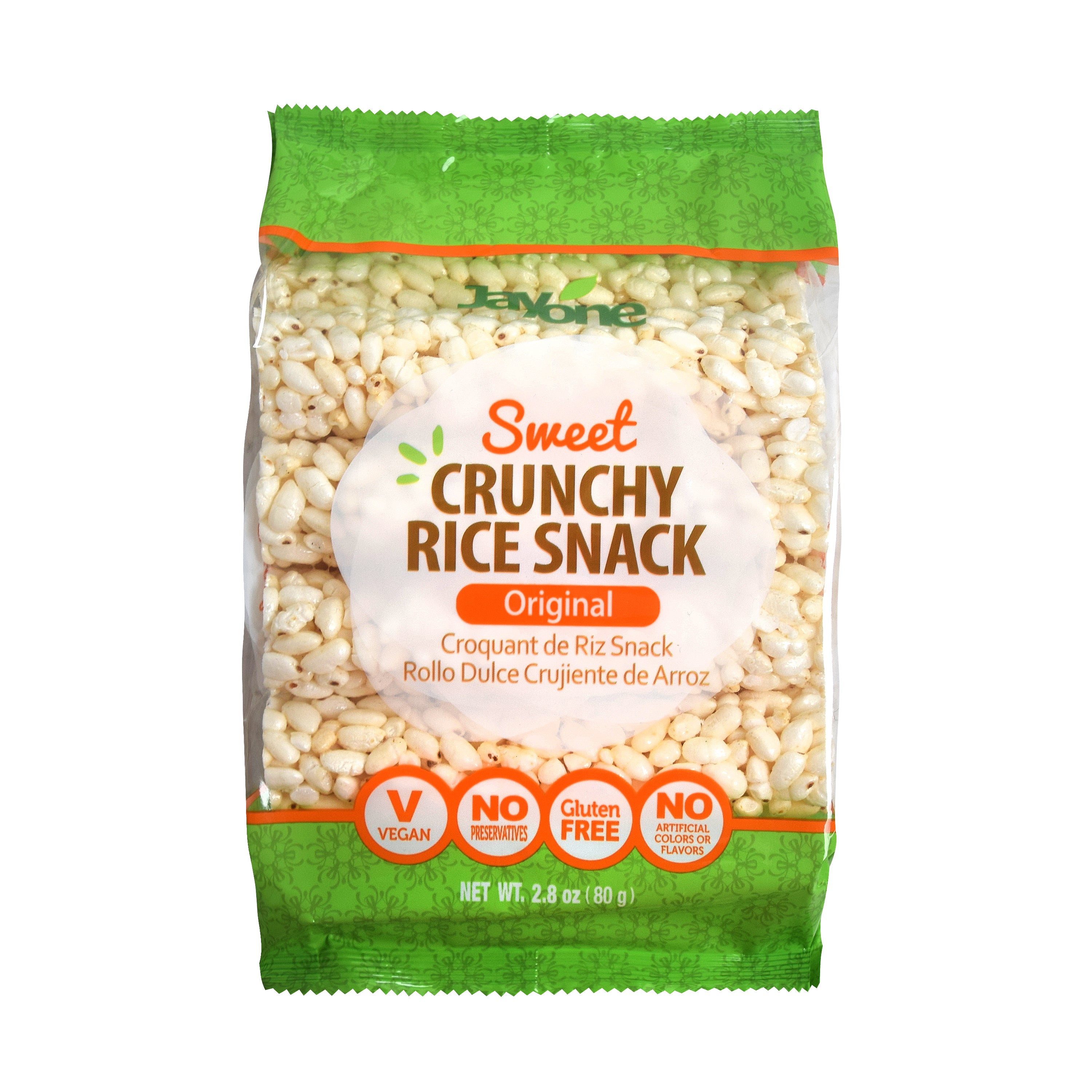Crunchy Rice Snack — Original – Front
