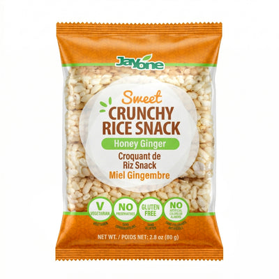 Crunchy Rice Snack — Honey Ginger