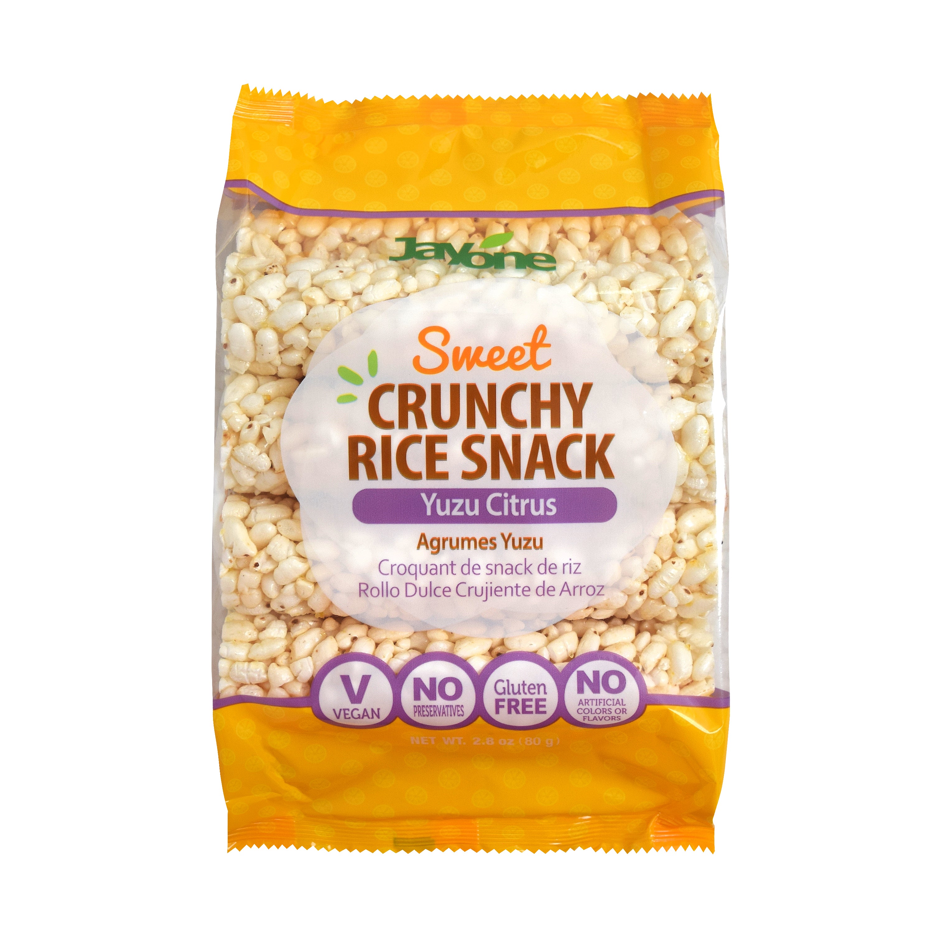 Crunchy Rice Snack — Yuzu Citron – Front