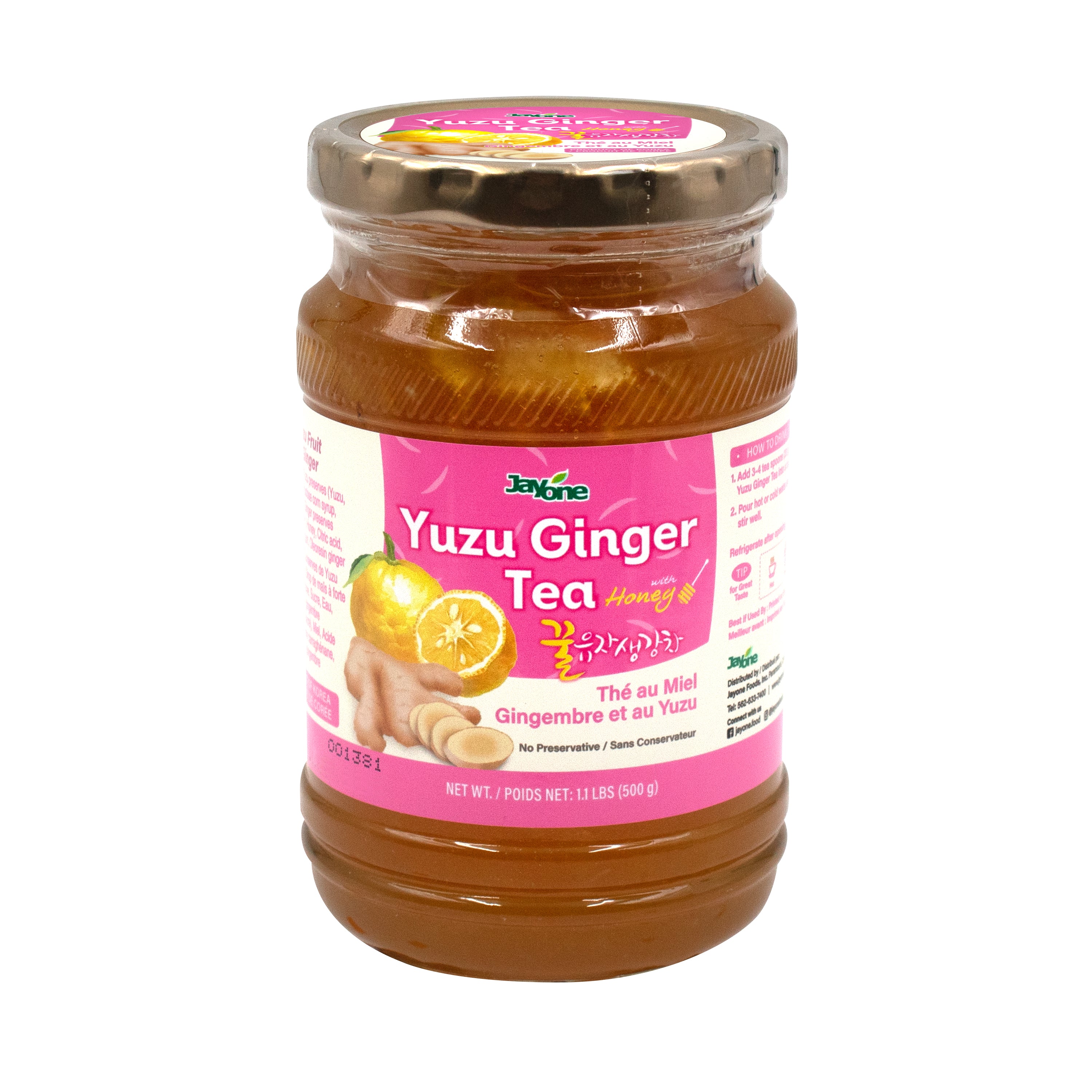 Honey Yuzu Ginger Tea — Yuzu Ginger Tea Marmalade with Honey – Angle