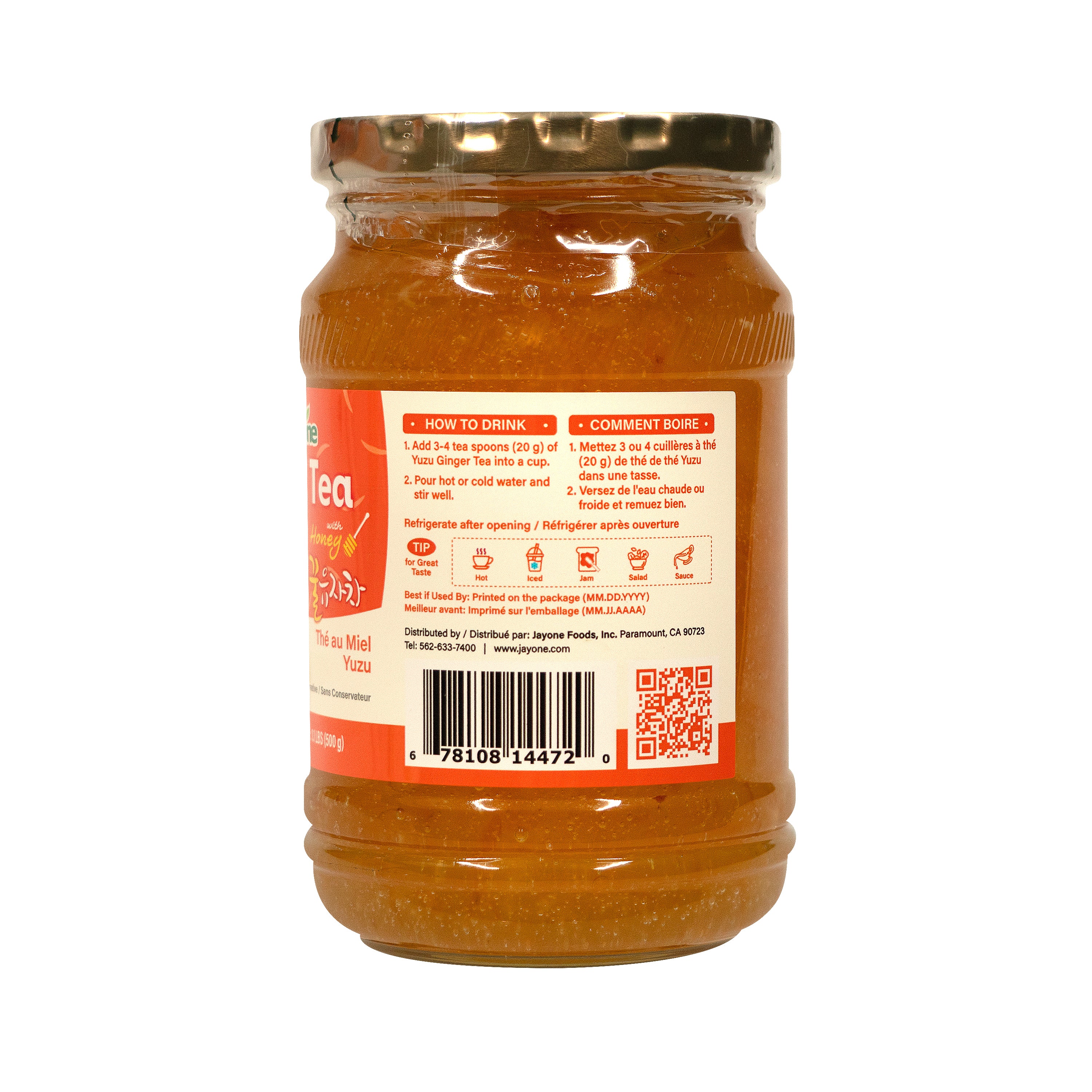 Honey Yuzu Tea — Honey Yuzu Citron Tea Marmalade – Side2