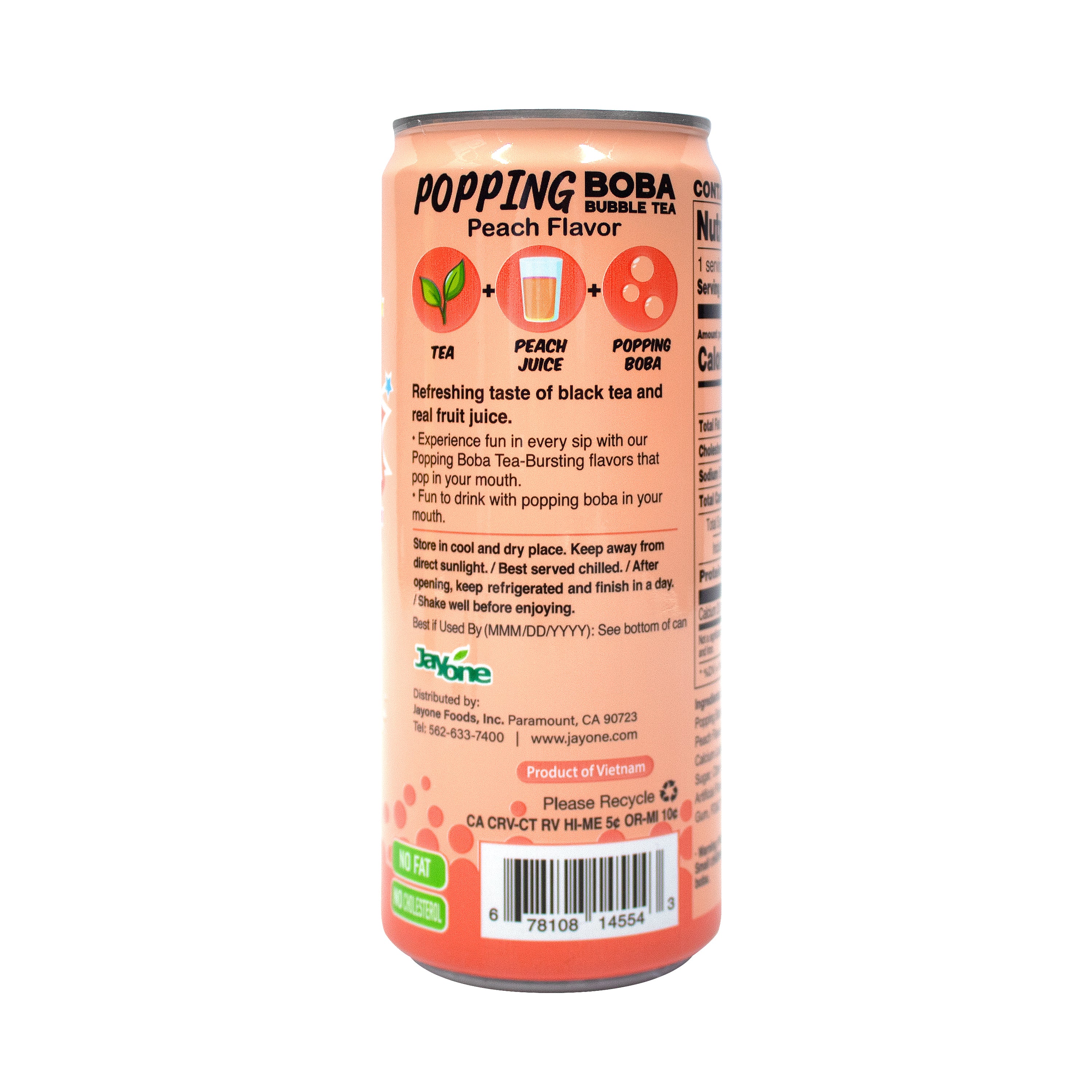 Bubble Tea — Peach – Side1