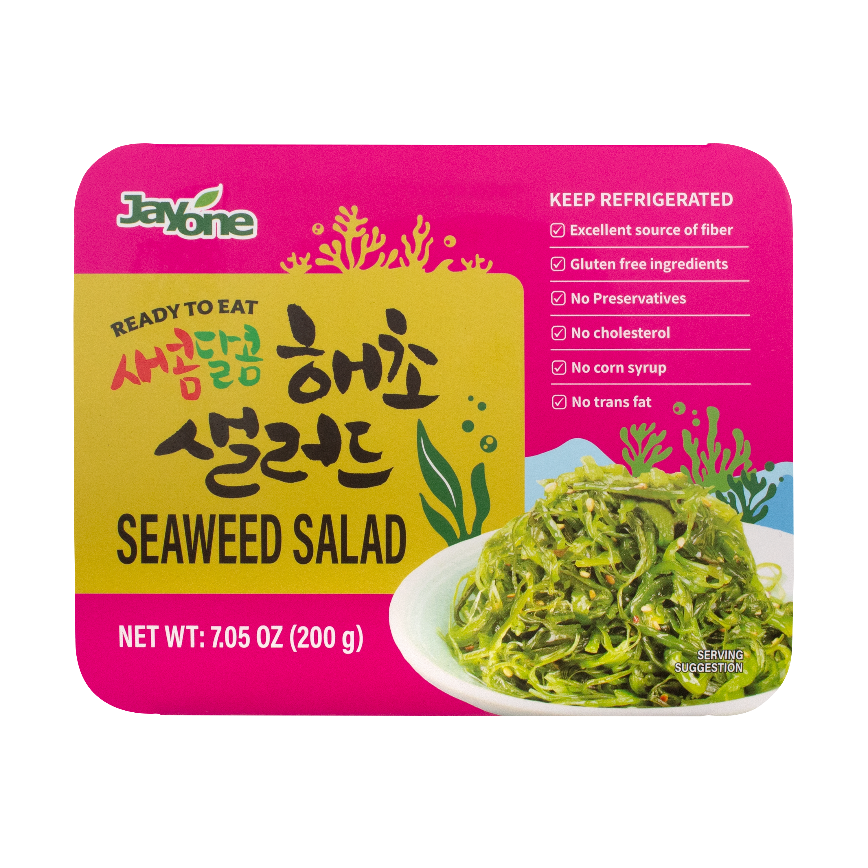 Haecho Salad — Sweet and Tangy Seasoned Sea Vegetable Salad – Front