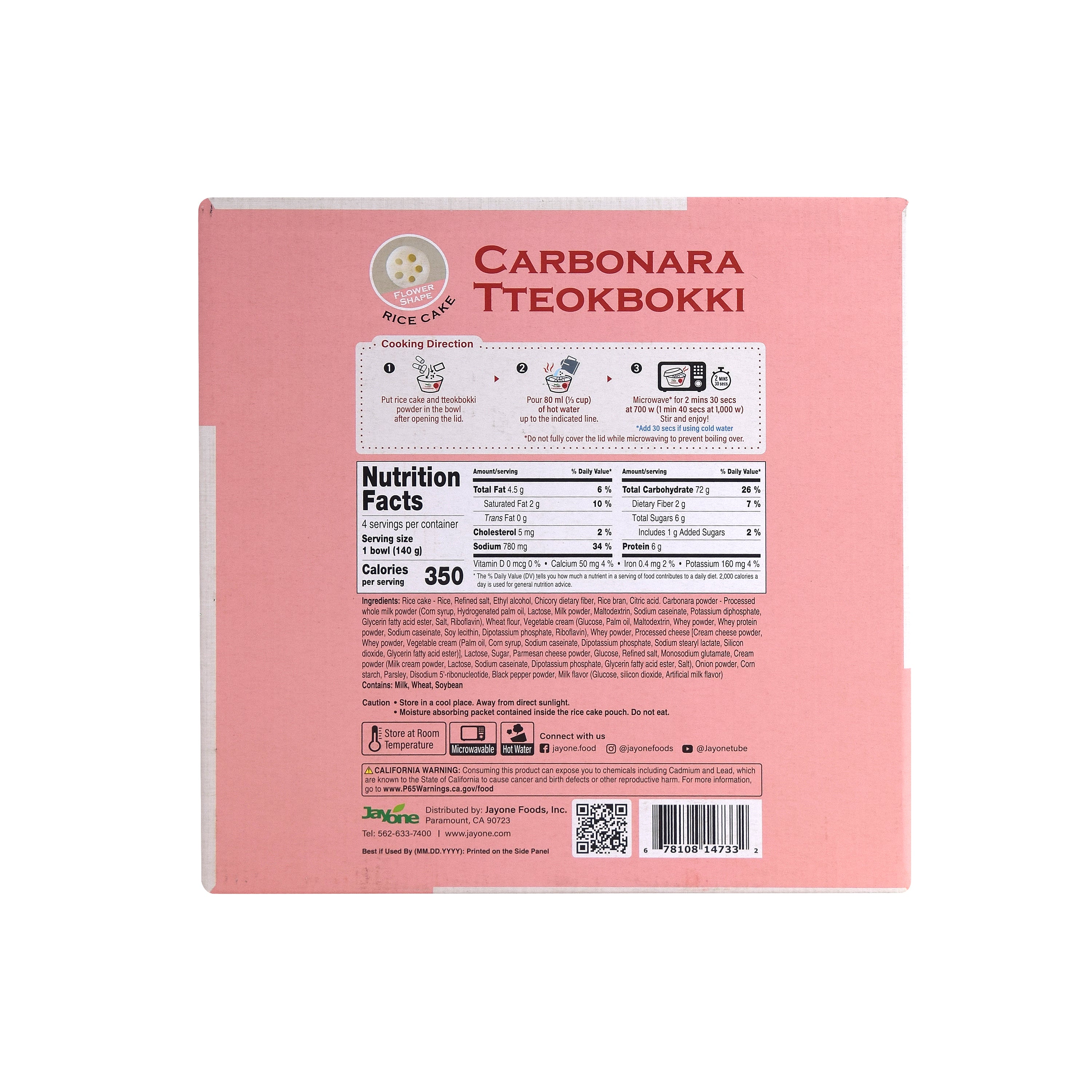 Tteokbokki — Carbonara – Back