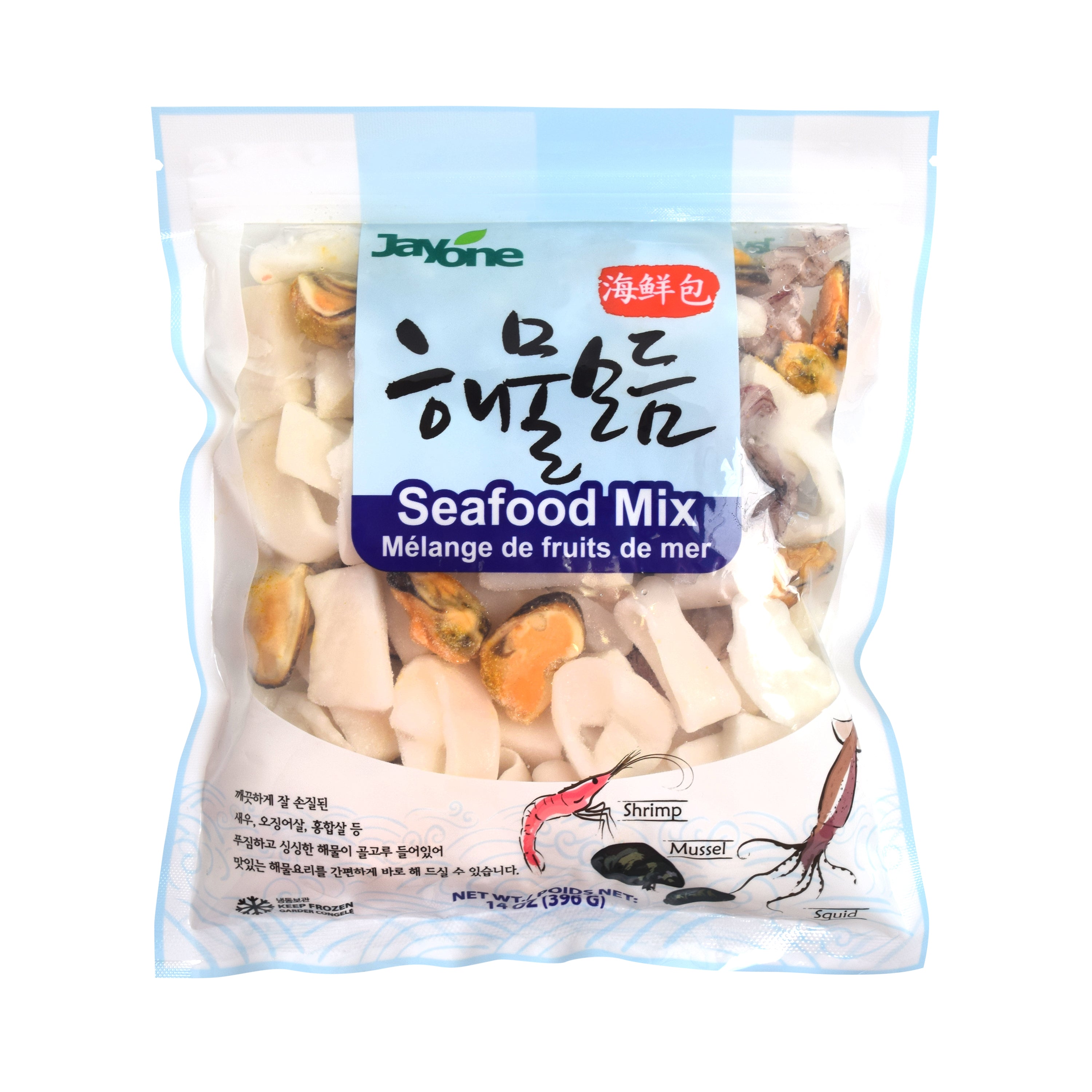 Seafood Mix — Wild and Farm Mixed Seafood Blend – Front
