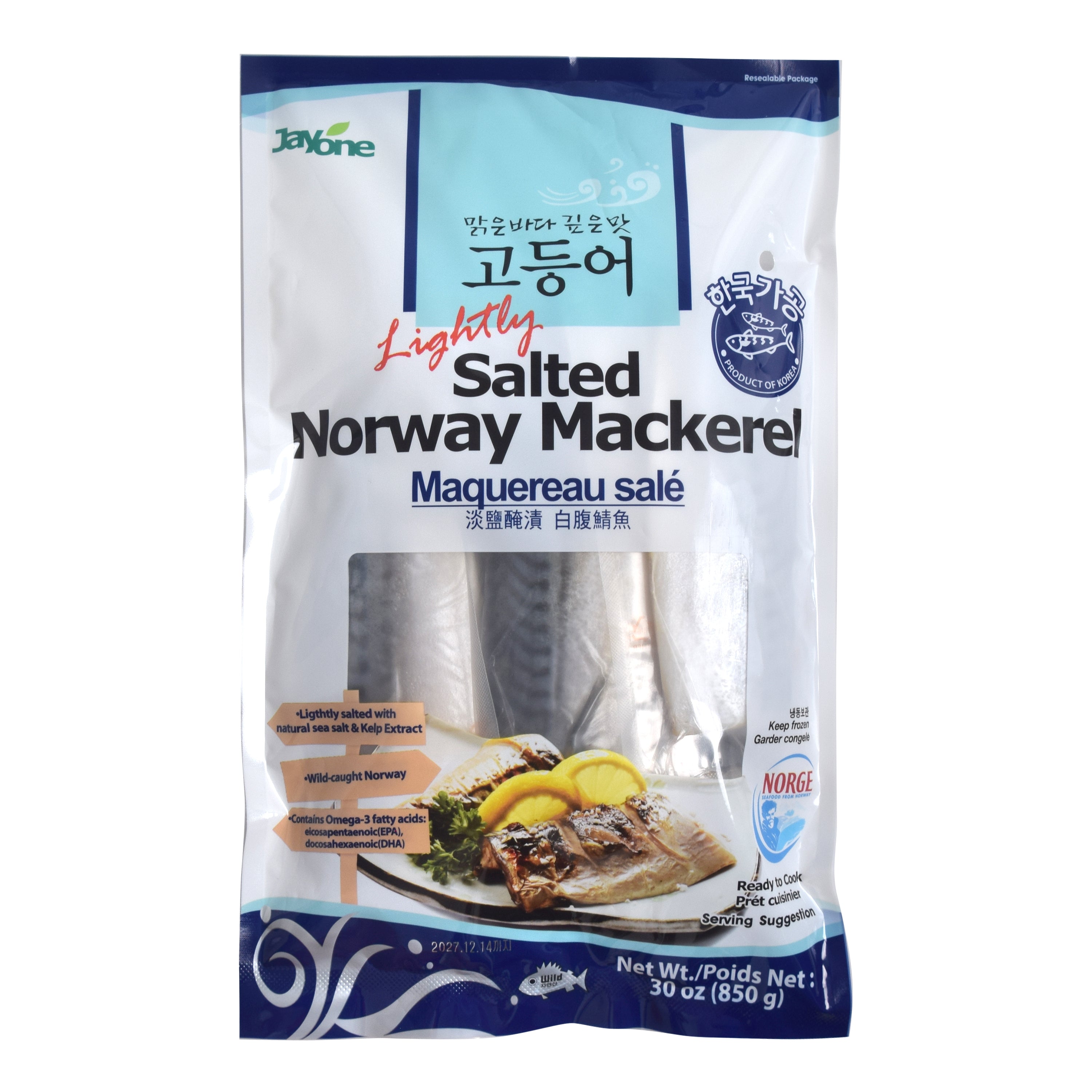 Norway Mackerel Fillet — Frozen Salted Norwegian Mackerel Fillet