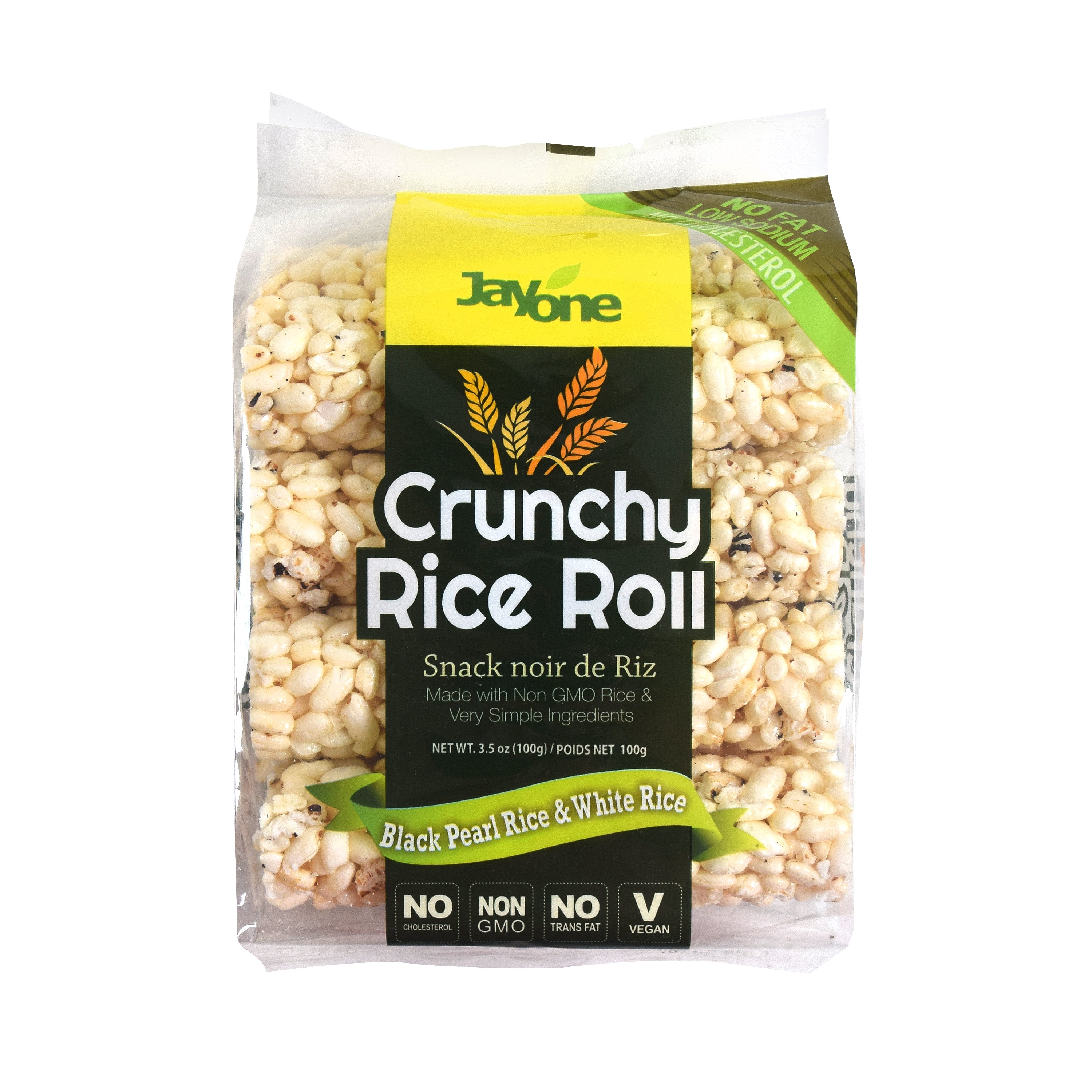Crunchy Rice Roll — Black Rice — front of the bag