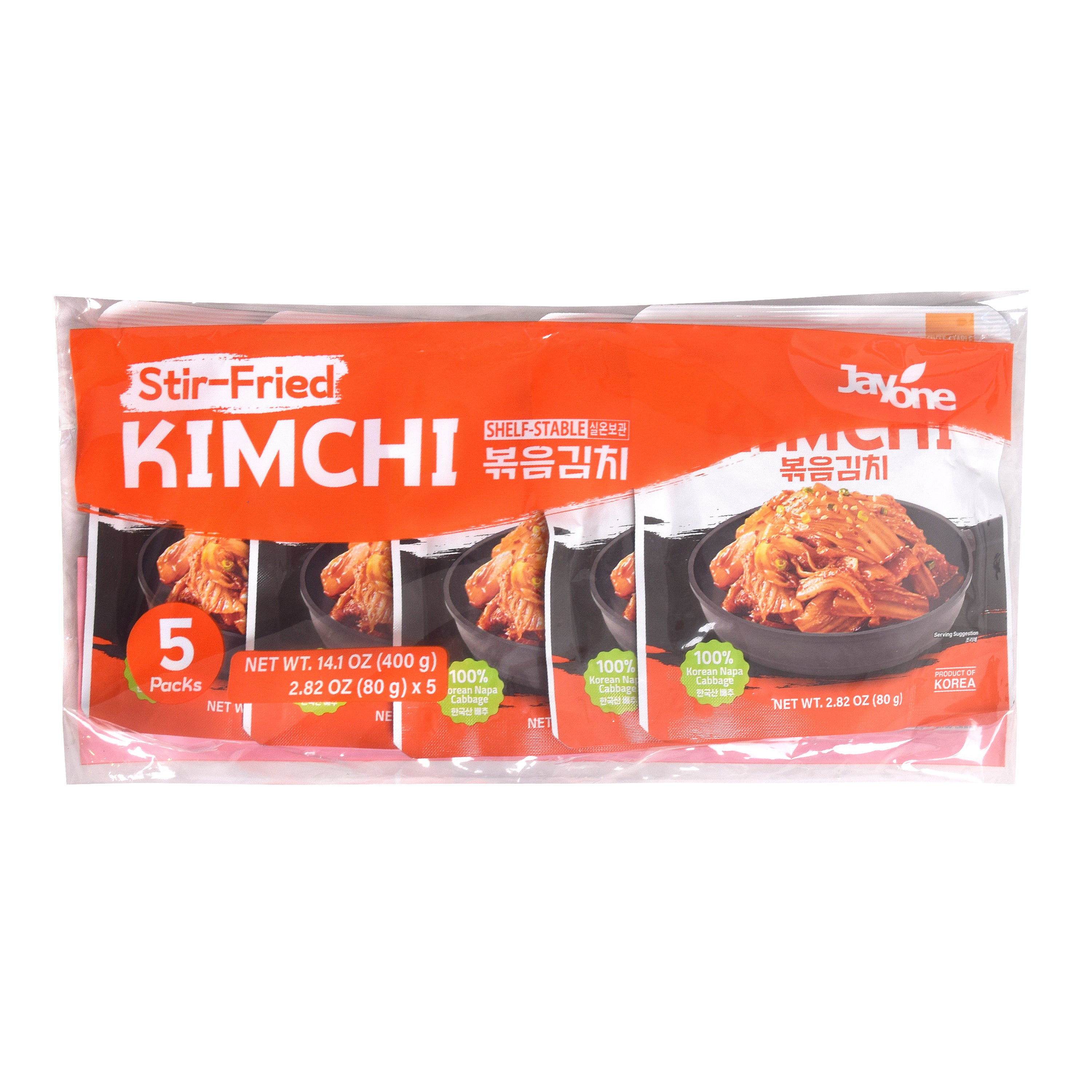 Bokkeum Kimchi - front of the 5-pack