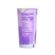 Ube Flavored Milk Drink (7.43 FL OZ) — cup showing the Nutrition Facts panel