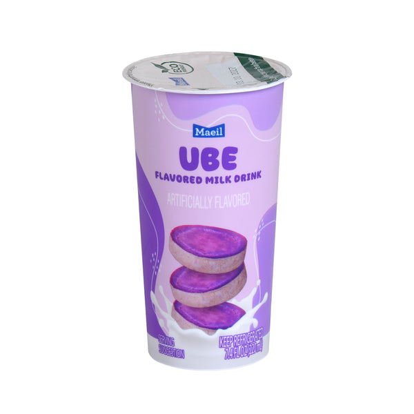 Ube Flavored Milk Drink (7.43 FL OZ) — top of the cup