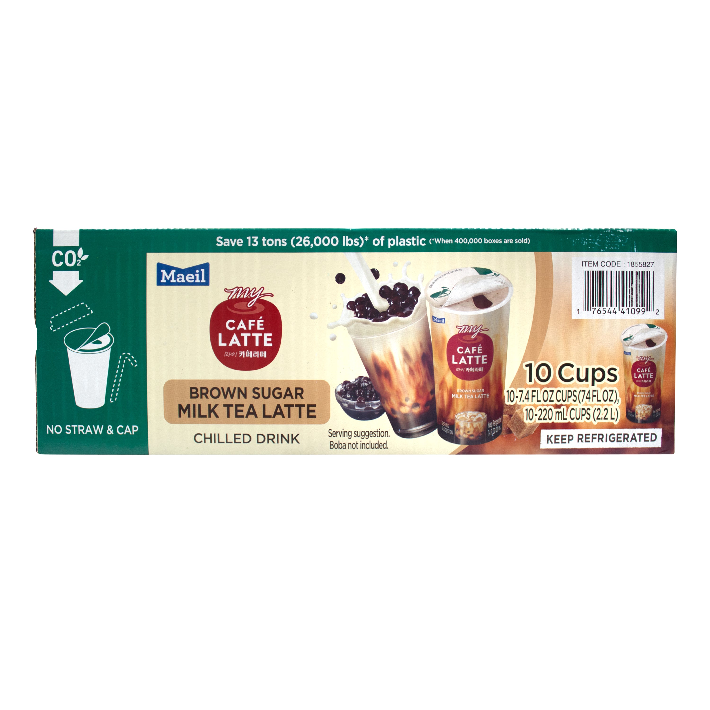 My Cafe Latte — Brown Sugar Milk Tea – Side
