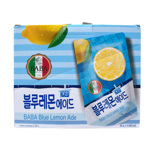 Blue Lemon Ade — Blue Lemon Flavor Drink – Front
