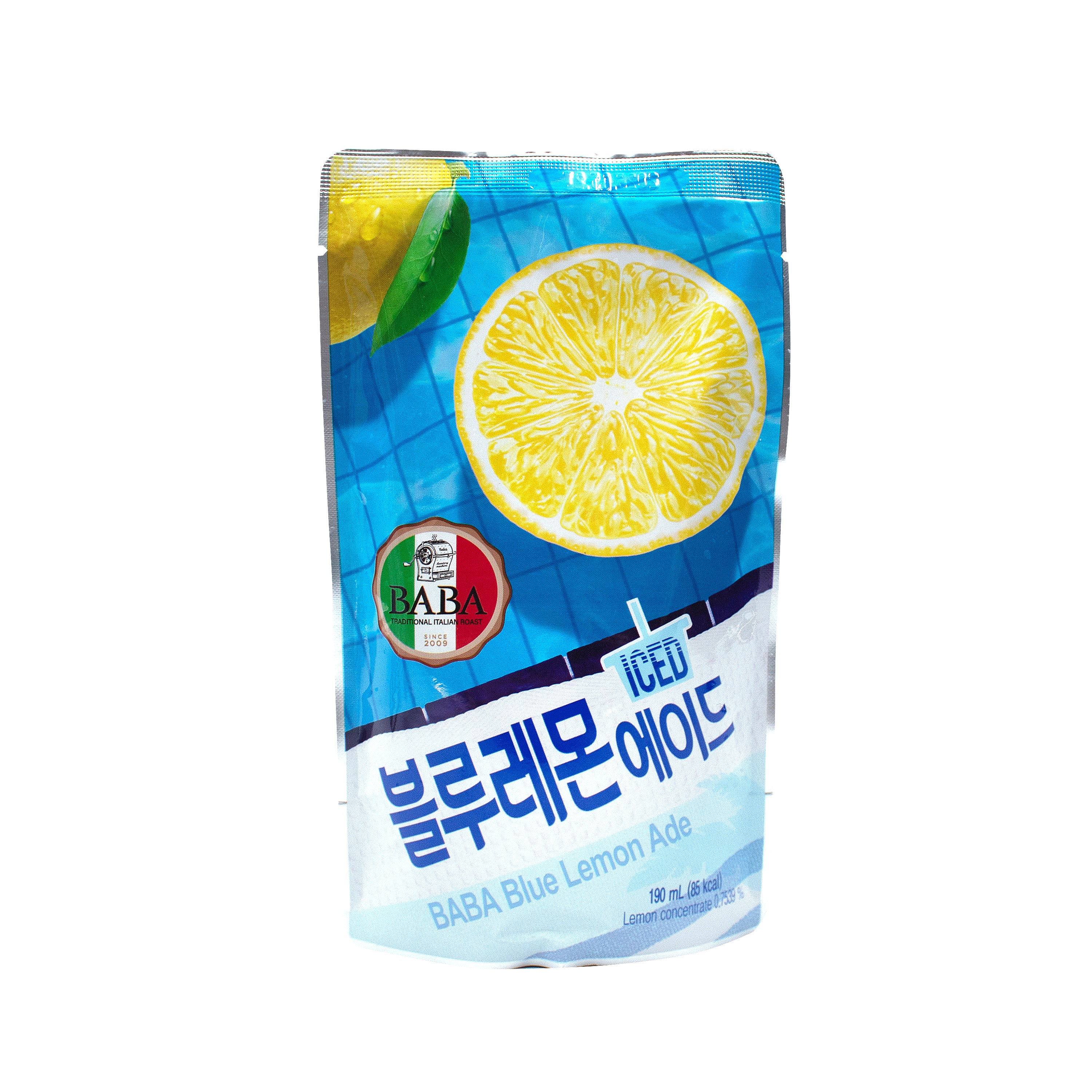 Blue Lemon Ade — Blue Lemon Flavor Drink – Front