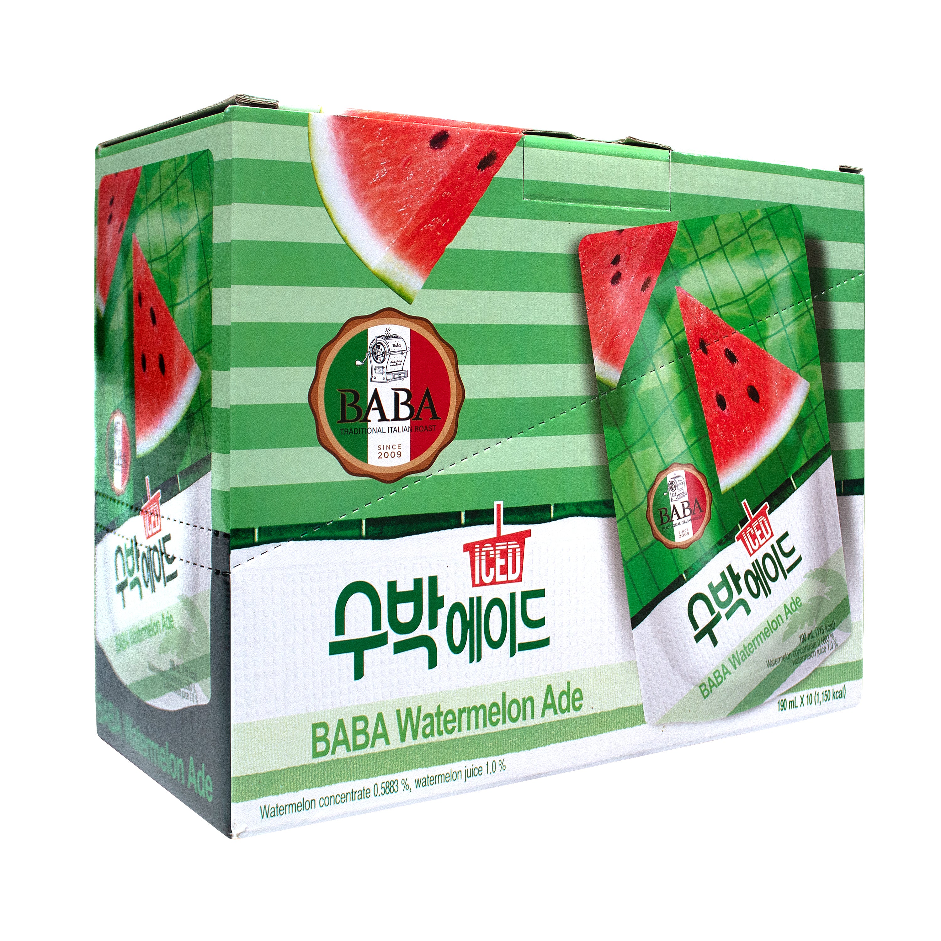 Watermelon Ade — Sparkling Watermelon Drink – Angle