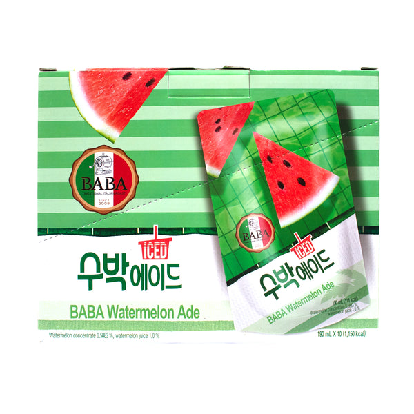 Watermelon Ade — Sparkling Watermelon Drink – Front