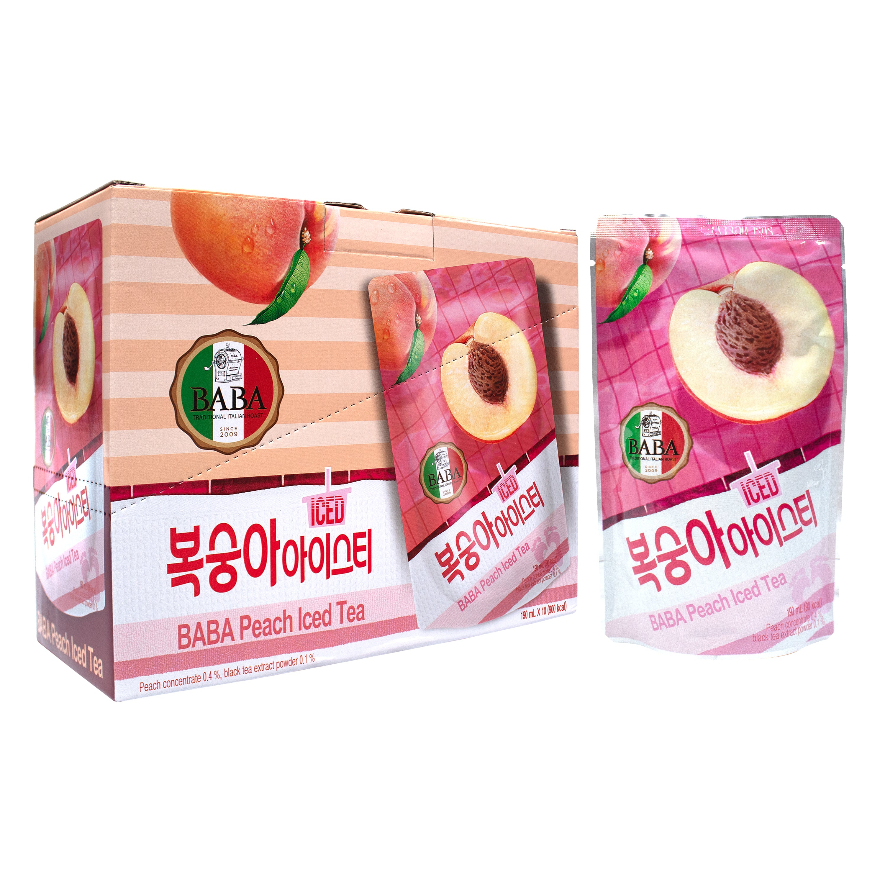 Peach Iced Tea — Peach flavored iced tea drink – Main