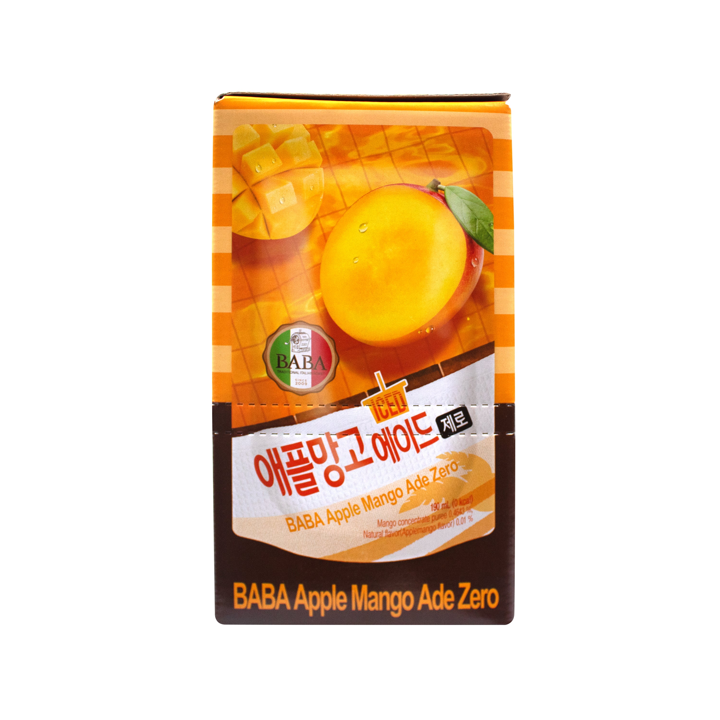 BABA Apple Mango Ade — Apple Mango Ade Zero Calorie Drink – Side1