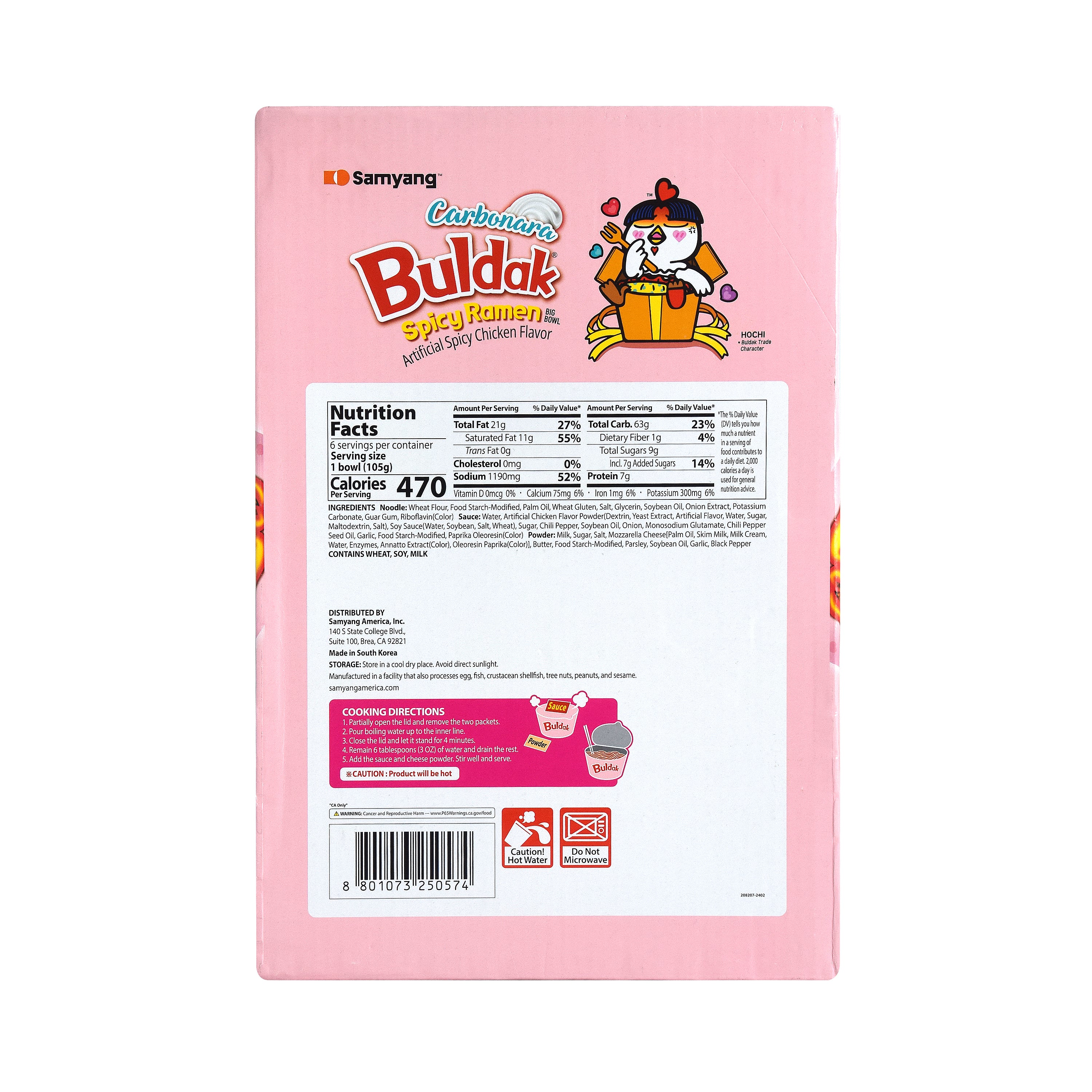 Buldak — Carbonara Big Bowl – Back