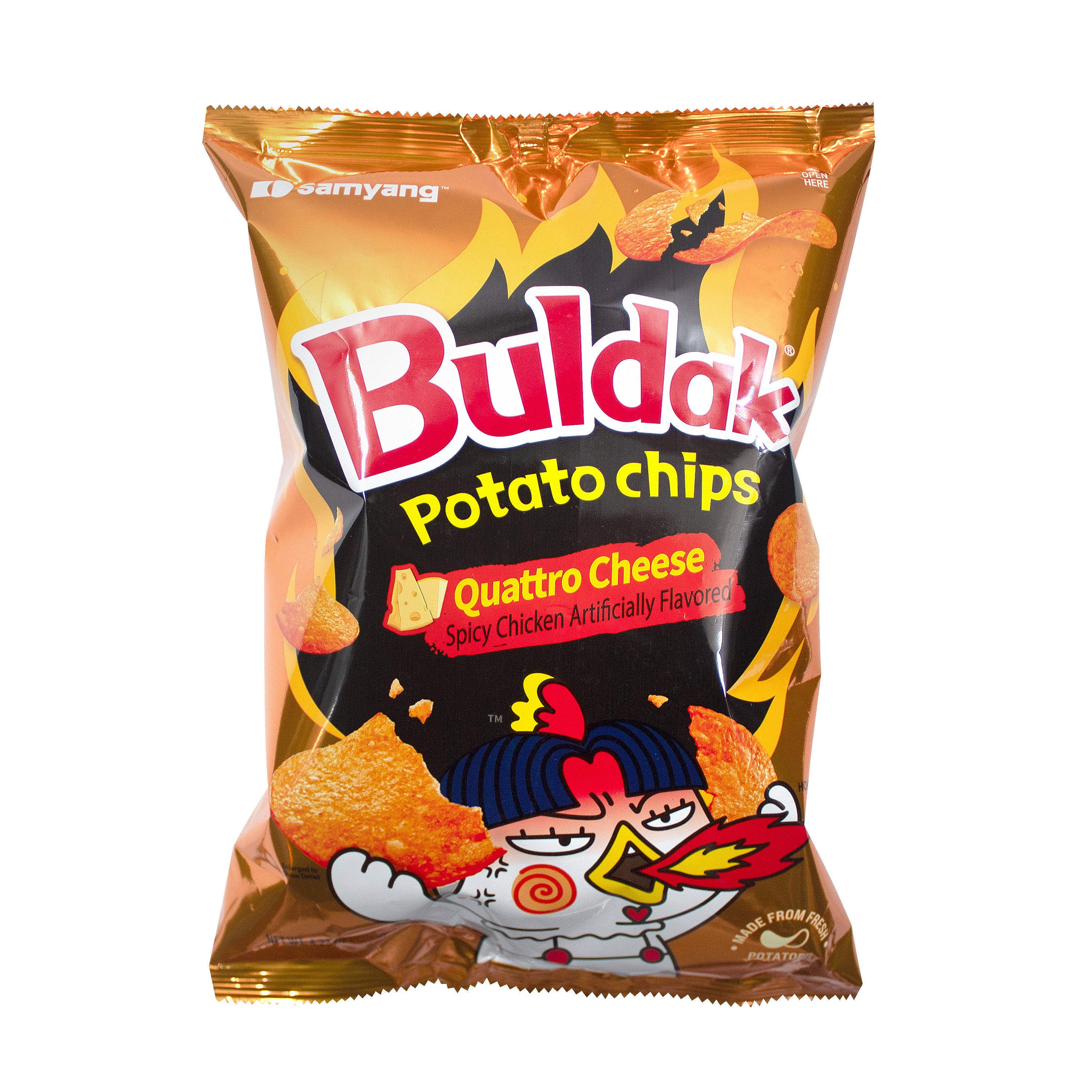 Buldak Potato Chips — Quattro Cheese – Front