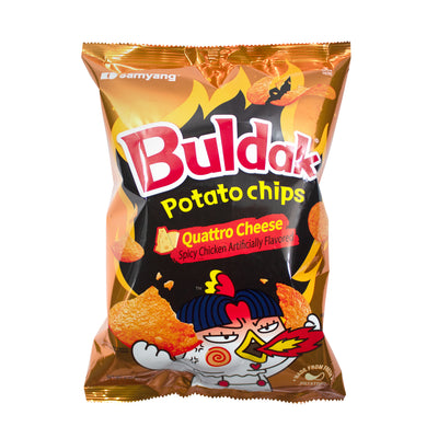 Buldak Potato Chips — Quattro Cheese – Front