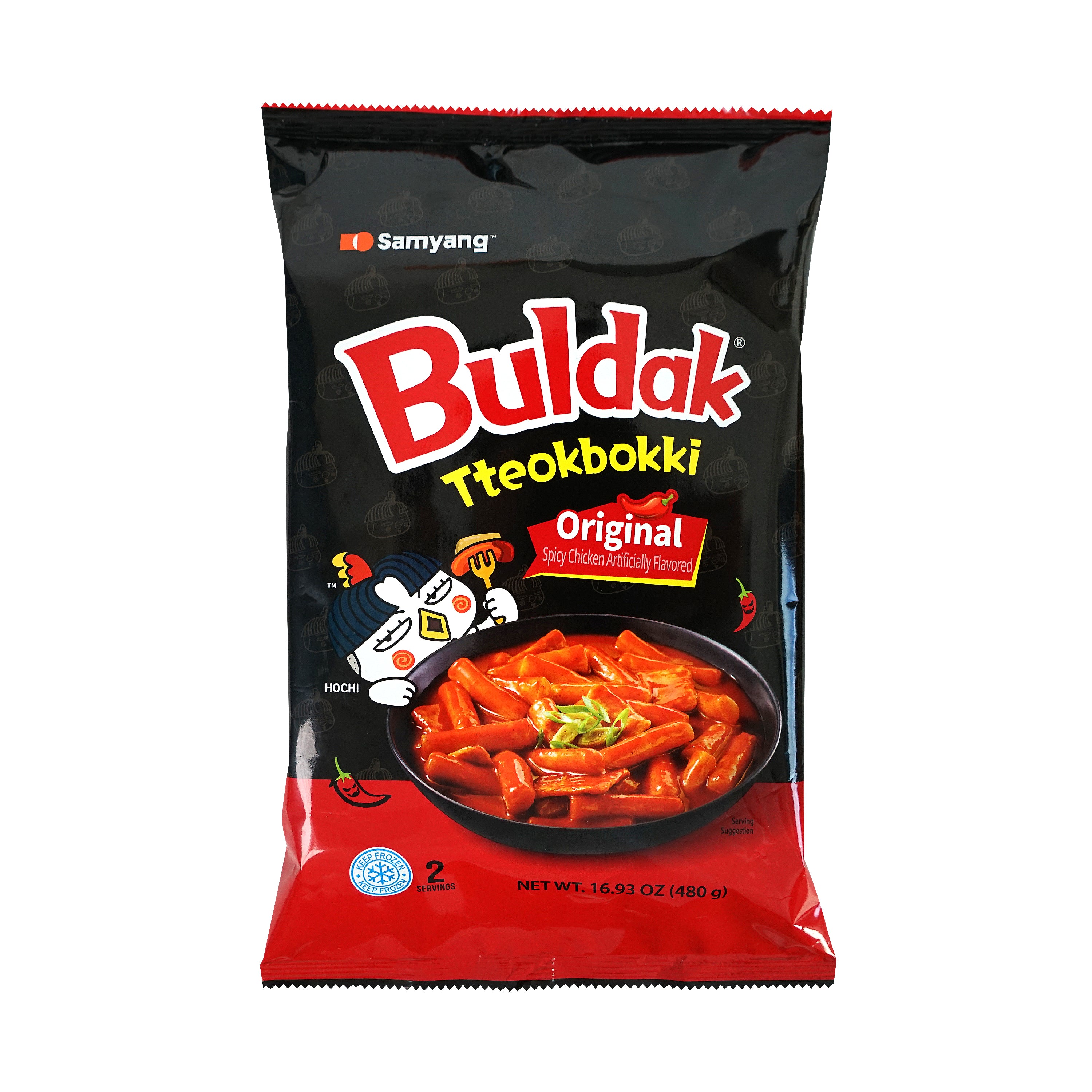 Buldak Tteokbokki — Frozen Spicy Chicken Rice Cake – Front