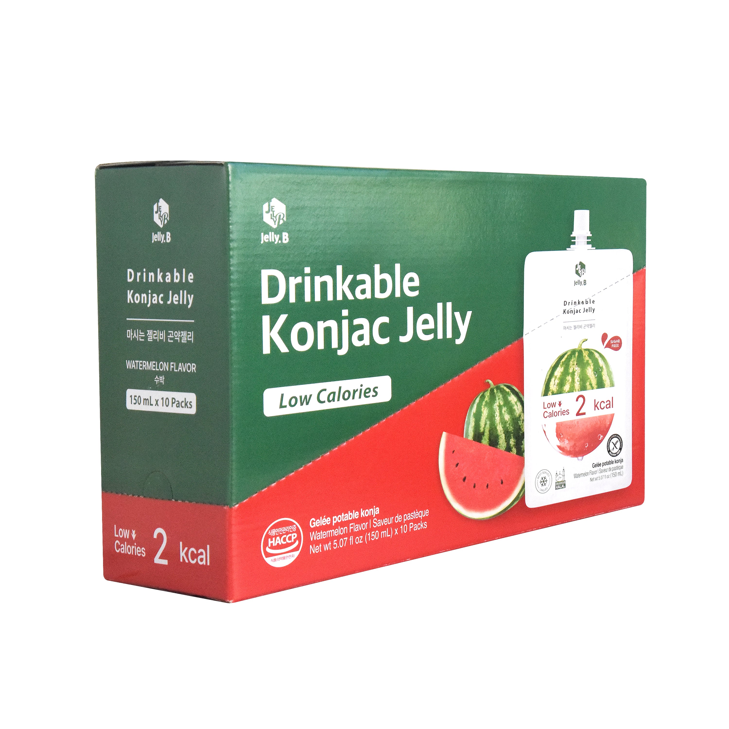 Jelly B Konjac Drink — Watermelon – Angle