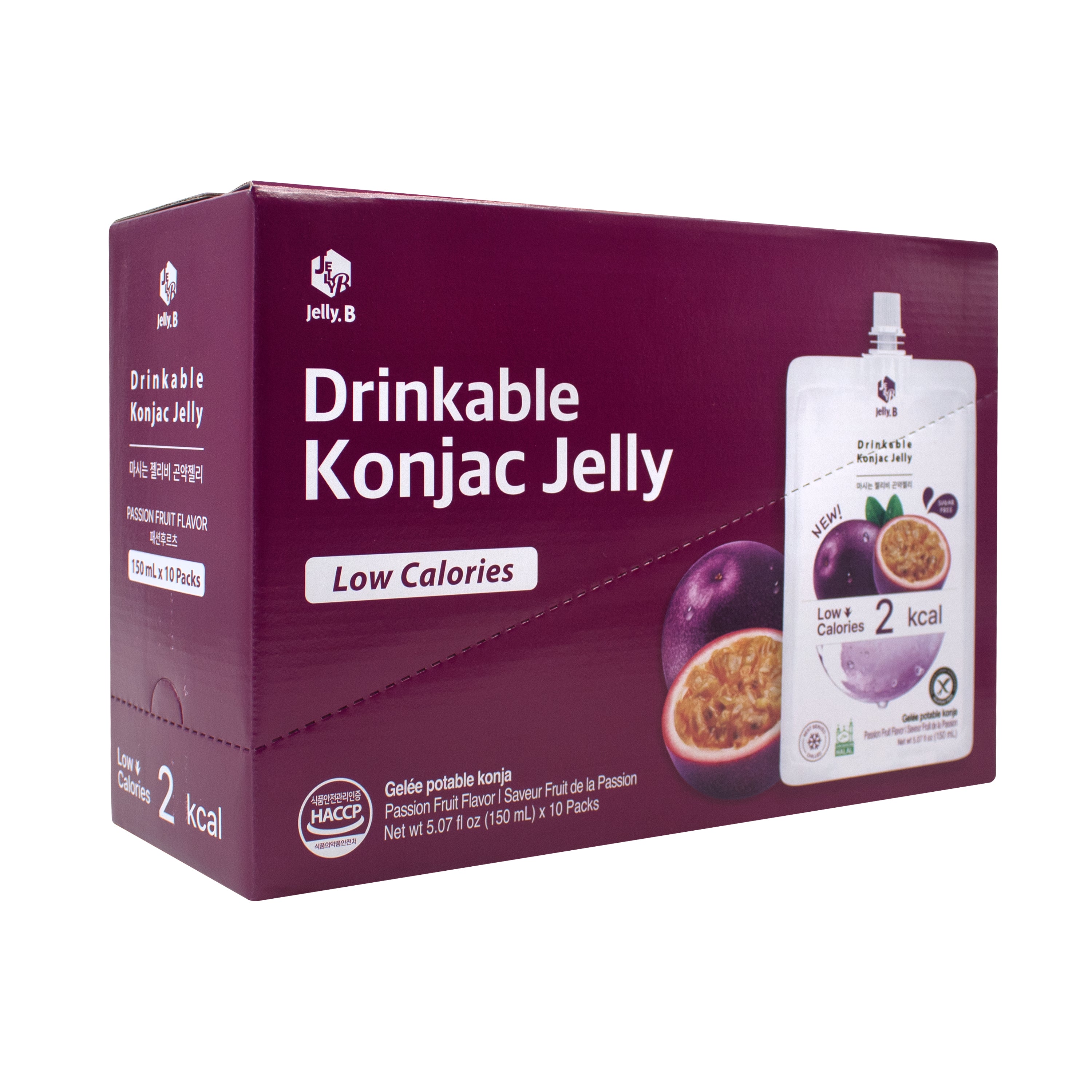 Jelly B Konjac Drink — Passion Fruit – Angle