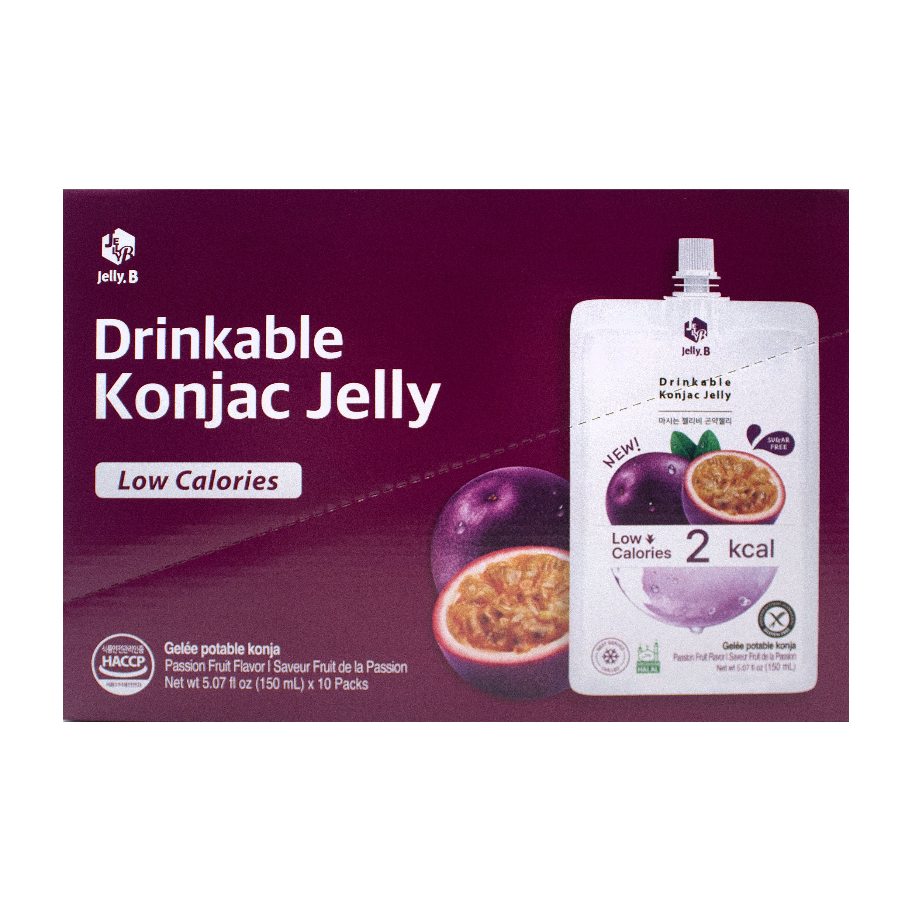 Jelly B Konjac Drink — Passion Fruit – Front
