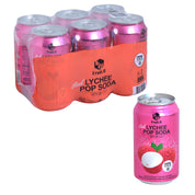 Lychee Pop Soda — Sparkling lychee flavored soda drink – Main