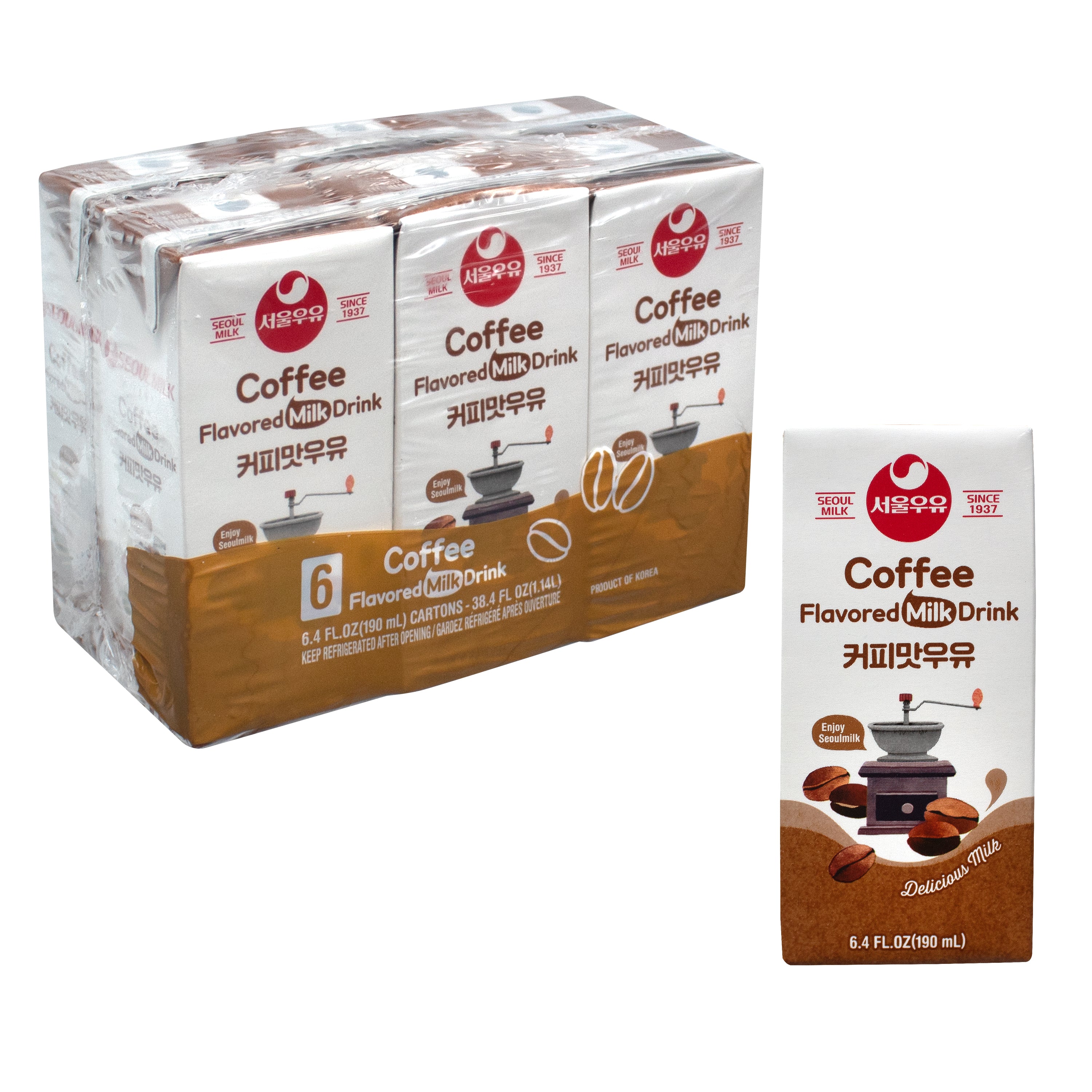 Seoul Coffee Milk — Seoul Dairy coffee flavored milk drink – Main
